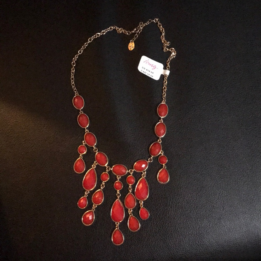 Icing Red and Gold Colored necklace